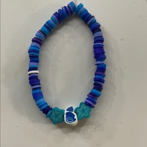 Blue and White Beaded Necklace